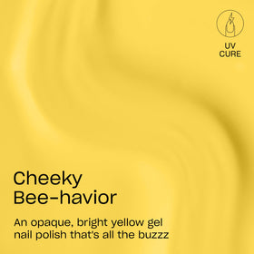 OPI Cheeky Bee-havior brush stroke demo highlighting smooth application and coverage