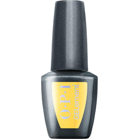 OPI Cheeky Bee-havior front bottle shows vibrant yellow shade and professional finish