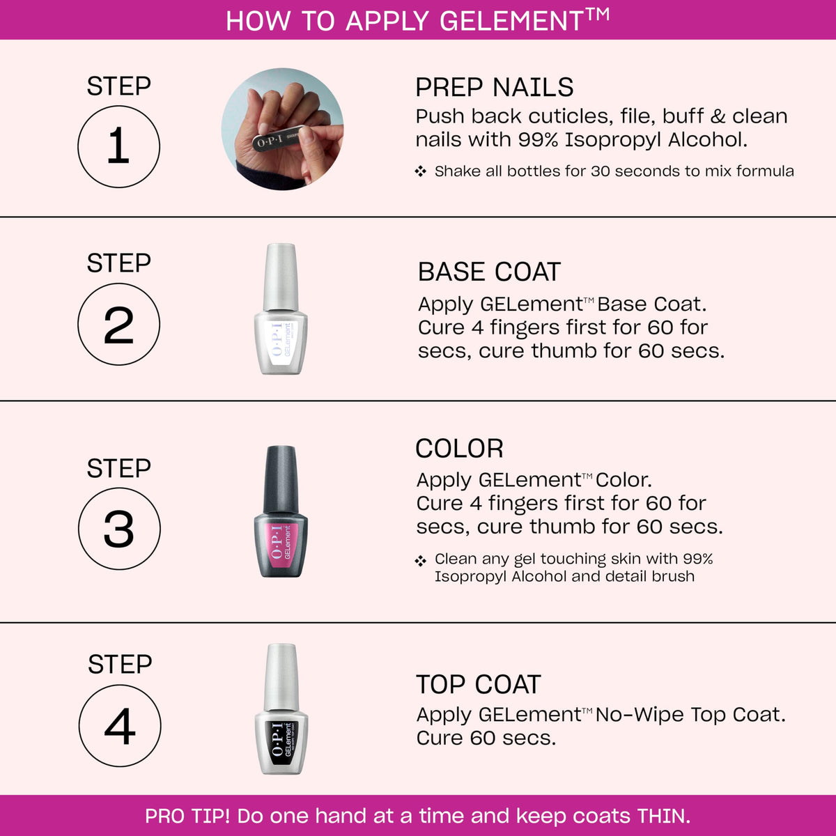 OPI Cheeky Bee-havior curing in LED lamp demonstrating quick set and high shine