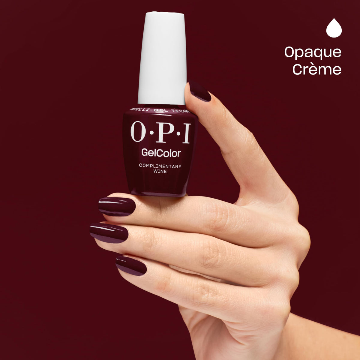 Application on nails in salon hand demonstrating quick cure and smudge-free benefit