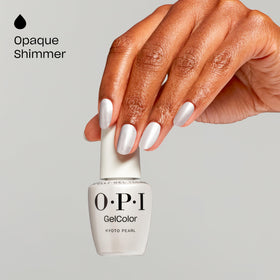OPI cured nail shine displaying high-gloss, long-lasting salon result