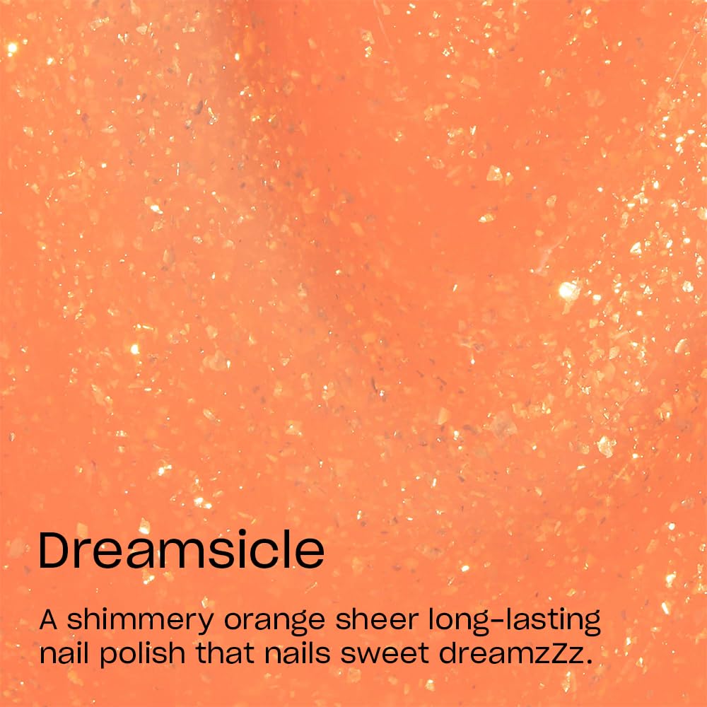 OPI Dreamsicle close shimmer texture highlighting luminous sparkle benefit