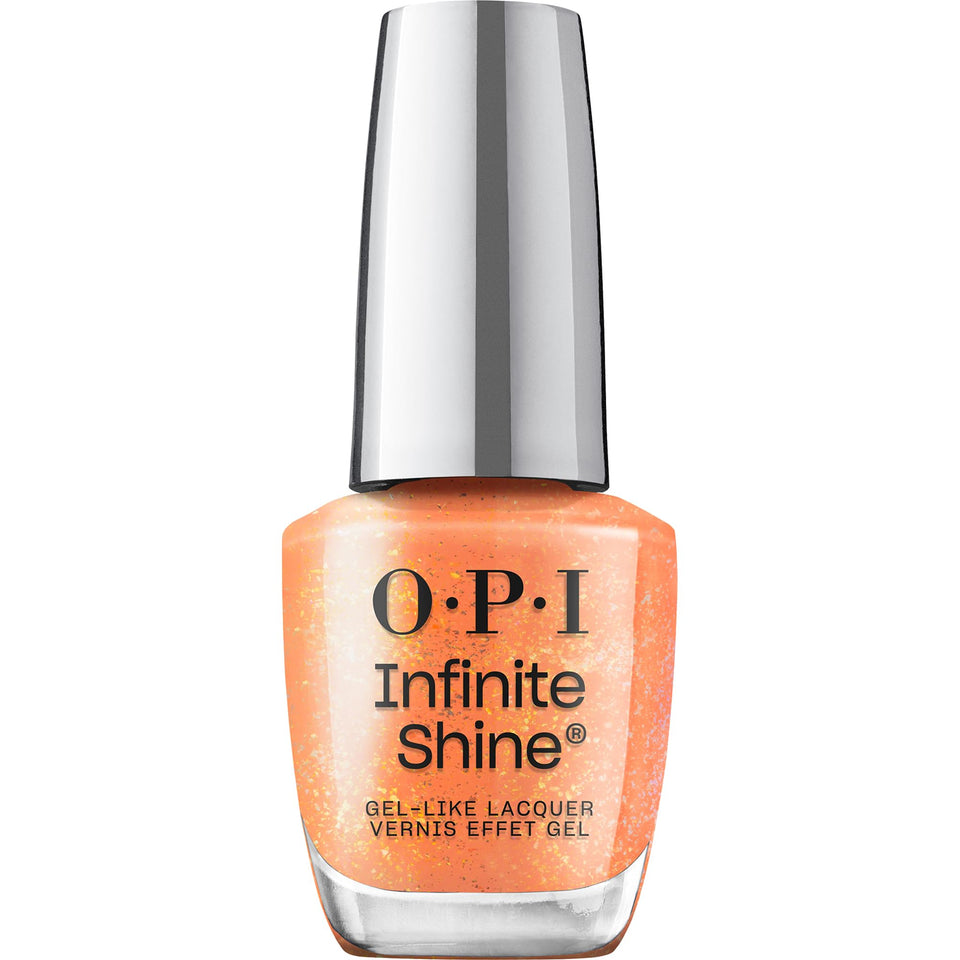 OPI Dreamsicle front bottle showing label and glossy finish benefit