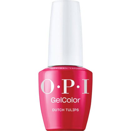 OPI bottle front view showing Dutch Tulips shade and crisp packaging benefit