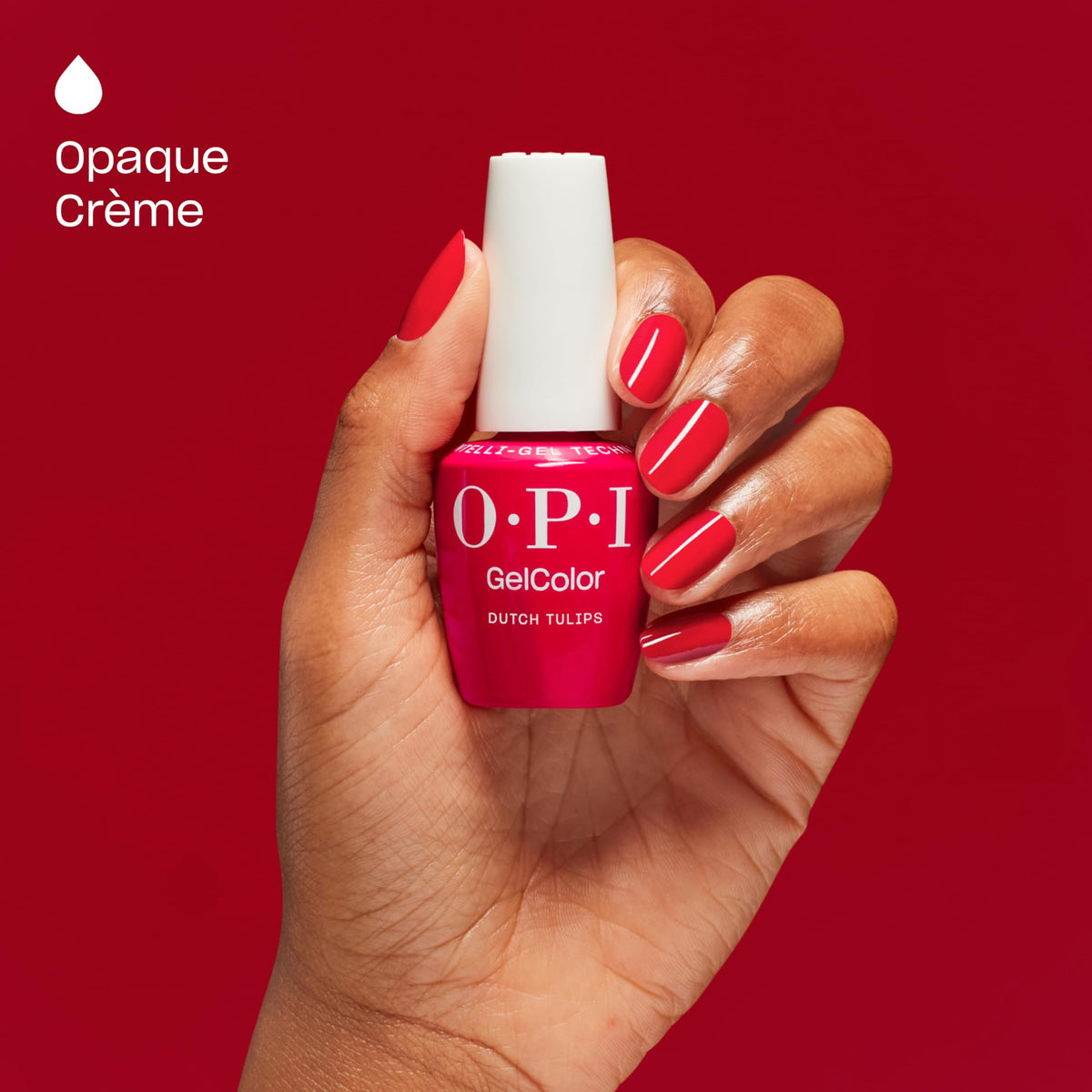 OPI being applied in salon showing professional finish and fast service benefit