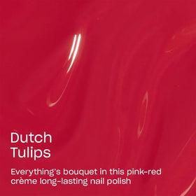 OPI nail swatch on hand displaying Dutch Tulips vibrant color and shine
