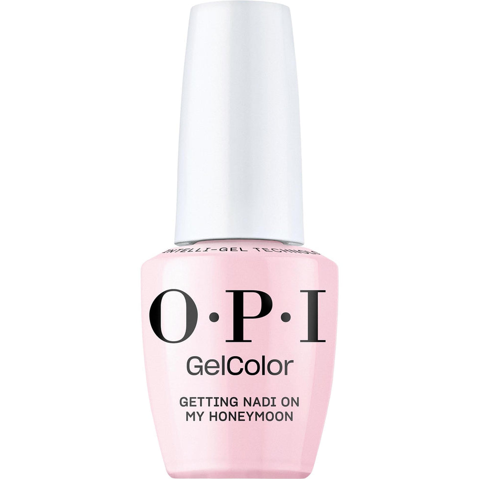 OPI front packaging showing cream hibiscus pink and brand clarity for polished look