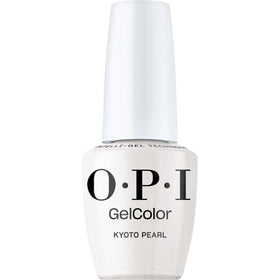 OPI front packaging showing Kyoto Pearl and professional polish benefits