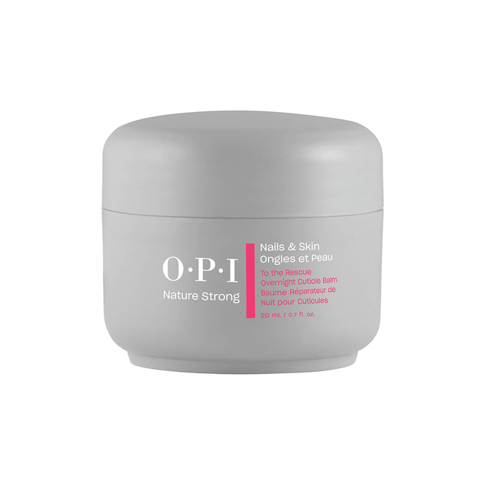 OPI front packaging showing To the Rescue Overnight Cuticle Balm and brand clarity