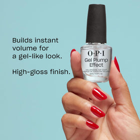 OPI texture droplet highlighting thick volumizing formula and plumping effect benefit