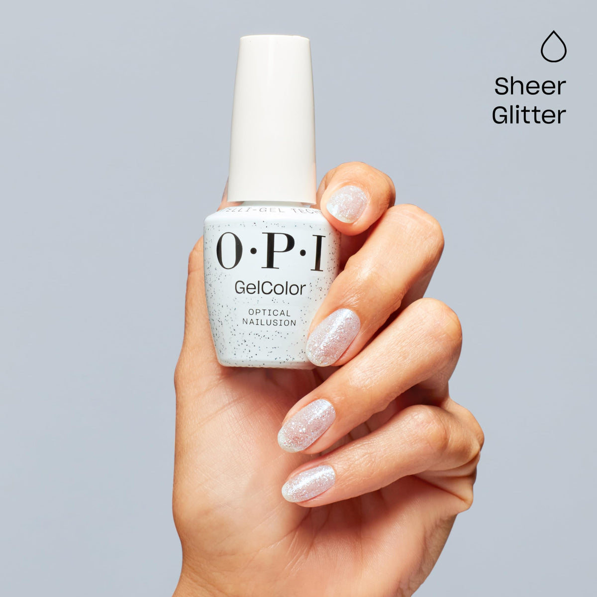 OPI Intelli-Brush stroke showing smooth, self-leveling texture for even application