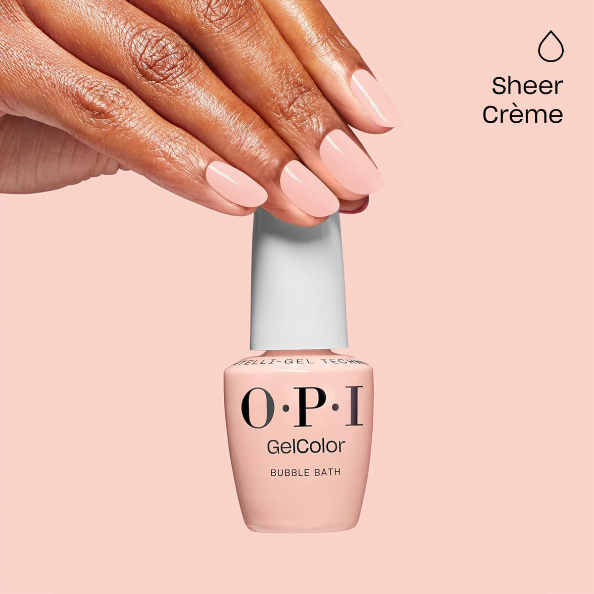 OPI texture close-up of gel finish highlighting self-leveling smoothness