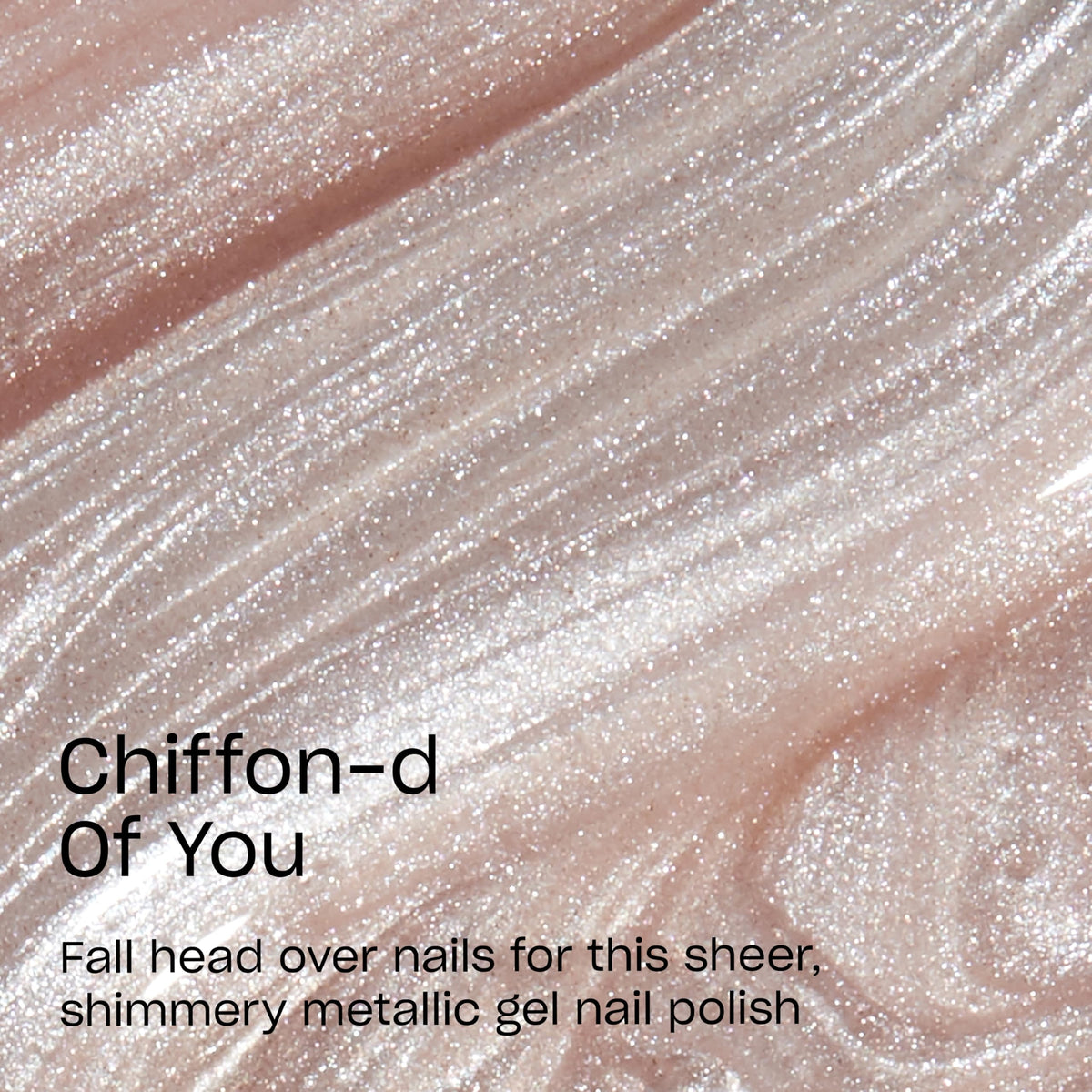 OPI brush stroke of Chiffon-d of You showing smooth coverage benefit