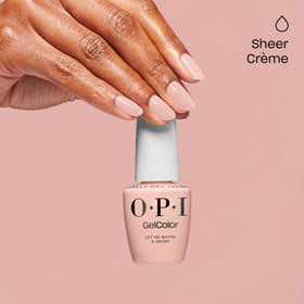 OPI gelcolor close-up of shimmer texture highlighting glossy finish and depth