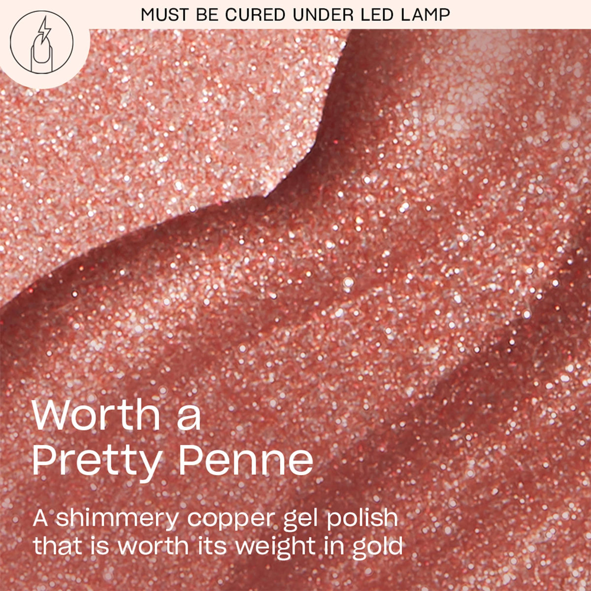 OPI bottle label close-up displaying shade name and product details benefit