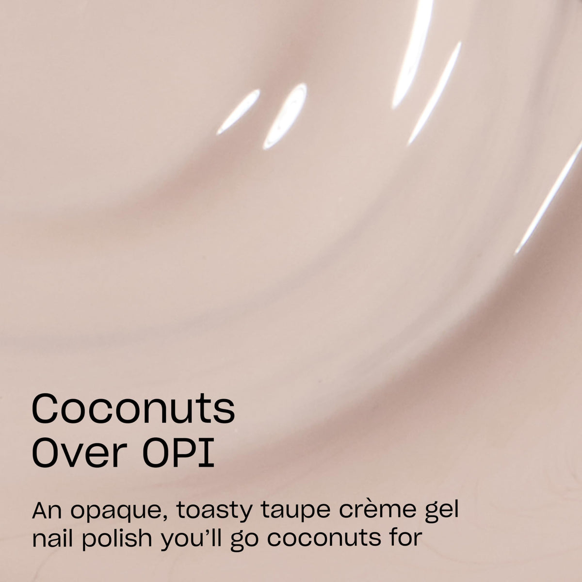OPI brush stroke of Coconuts Over OPI demonstrating smooth coverage