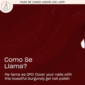 OPI brush stroke of Como se Llama? showing smooth coverage benefit