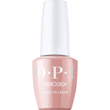 OPI front bottle showing Dulce de Leche warm nude polish and glossy finish