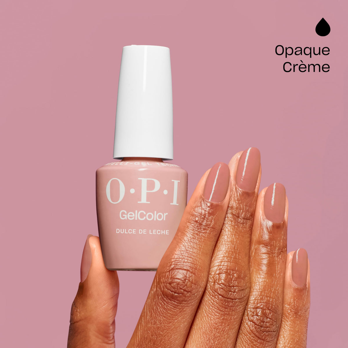 OPI texture macro of gel surface illustrating smooth, self-leveling formula