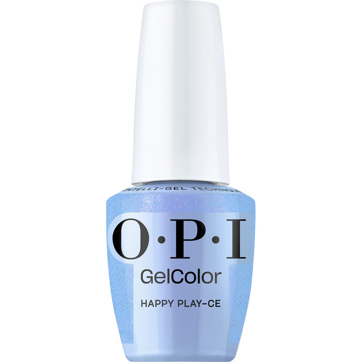 OPI bottle front view showing Happy Play-ce and salon-quality shine