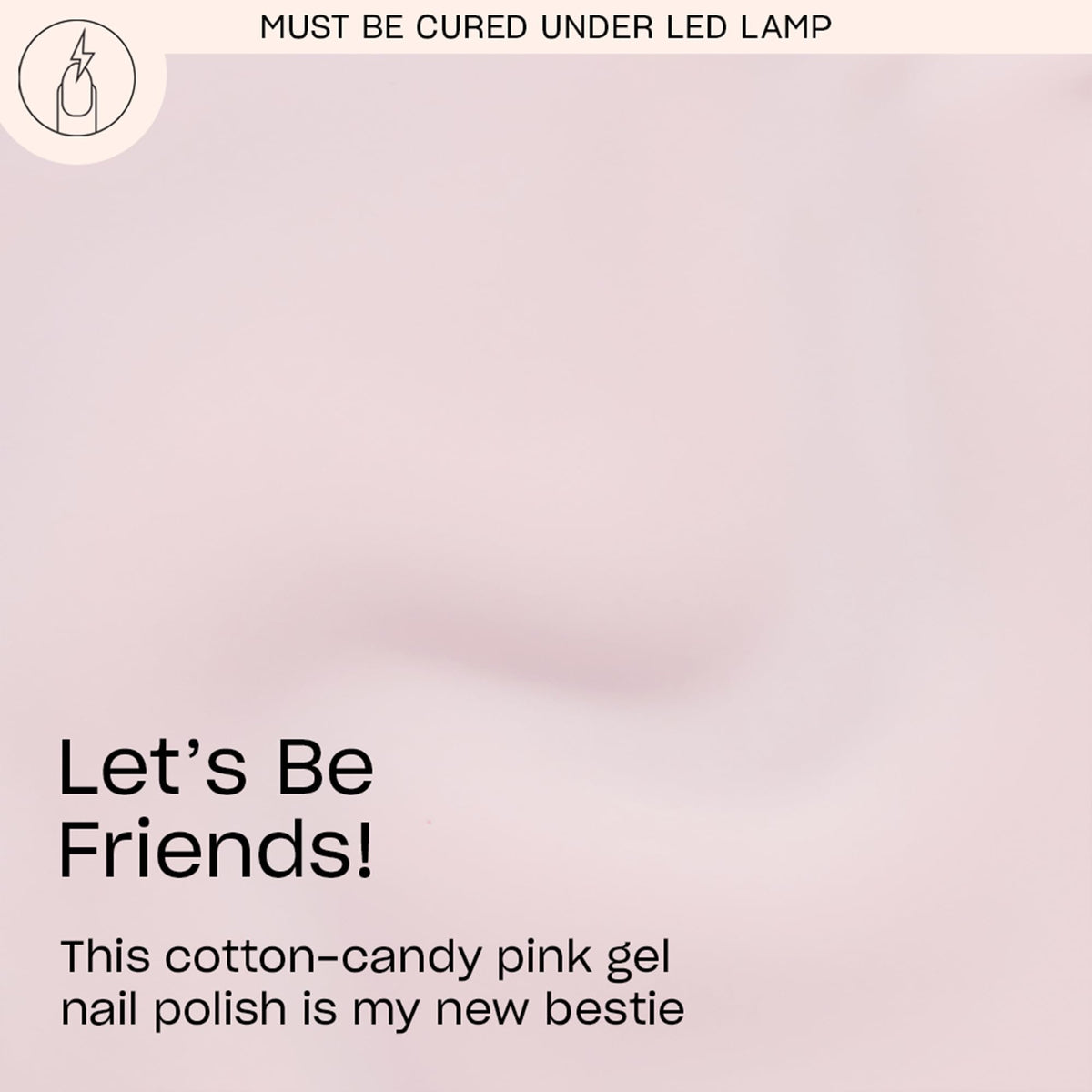 OPI brush stroke swatch of soft cool pink showing smooth coverage benefit