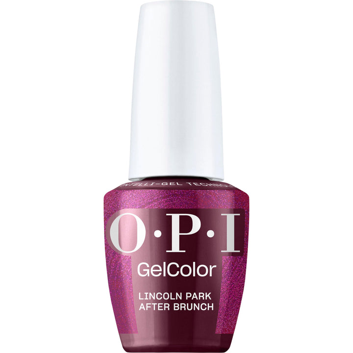 OPI bottle front view showing Lincoln Park After Brunch shade and sheen benefit