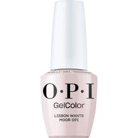 OPI bottle front view showing shade and glossy finish benefit