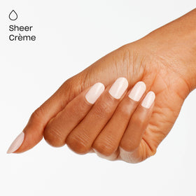 OPI texture closeup highlighting smooth self-leveling gel surface