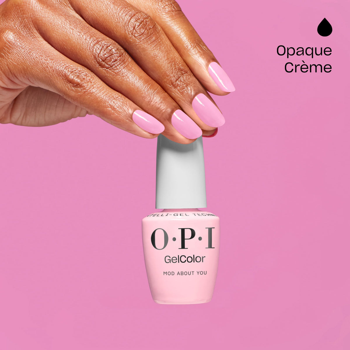 OPI polish texture close-up demonstrating creamy self-leveling finish benefit
