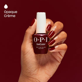 OPI gel polish applied in salon setting delivering glossy, chip-resistant benefit