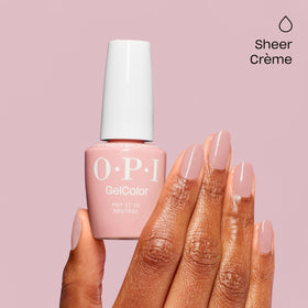 OPI polish curing under LED lamp for fast smudge-proof benefit