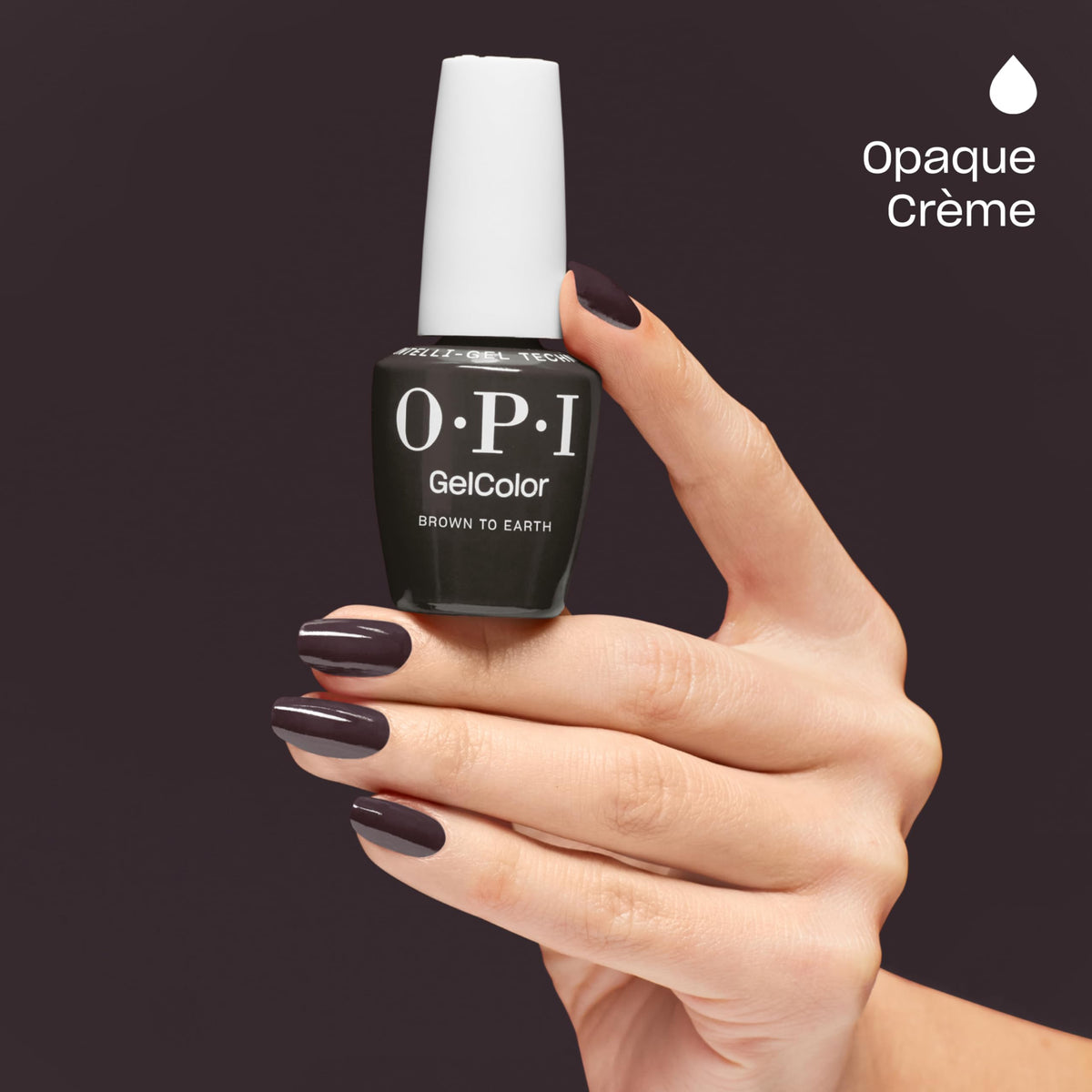 OPI polish cured under LED lamp highlighting fast cure and smudge-proof benefit
