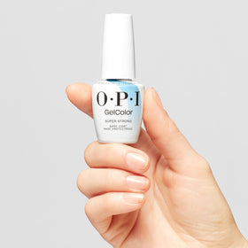 OPI gel droplet texture on white background showing thin self-leveling film benefit: even spread