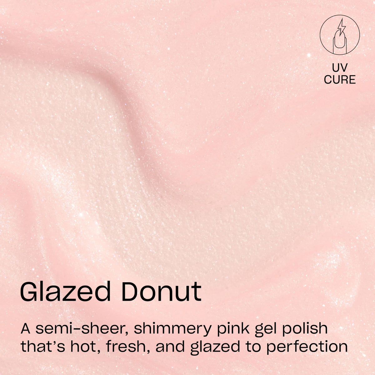 OPI GELement Glazed Donut brush stroke swatch demonstrating smooth application benefit
