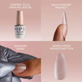 OPI bottle by ruler for scale showing 15ml compact professional size
