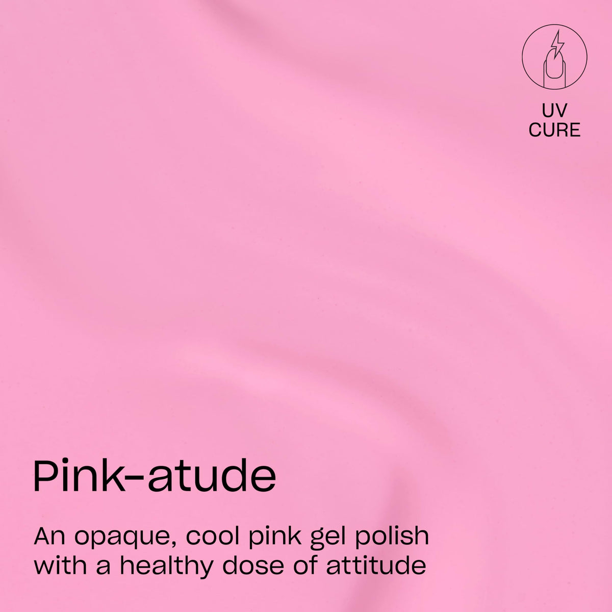OPI brush stroke of Pink-atude showing smooth crème coverage