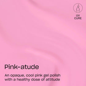 OPI brush stroke of Pink-atude showing smooth crème coverage
