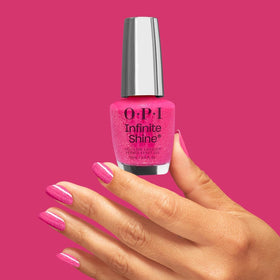 OPI nail polish applied on hands showing even coverage and long-lasting shine