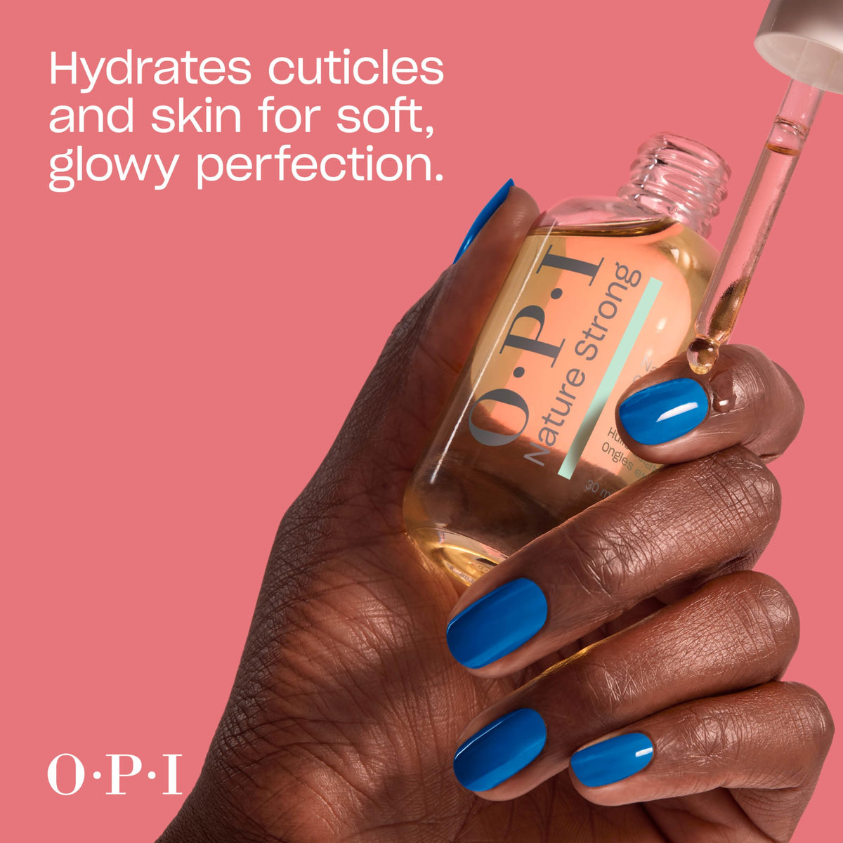 OPI in-use hand application showing quick moisturization of cuticles