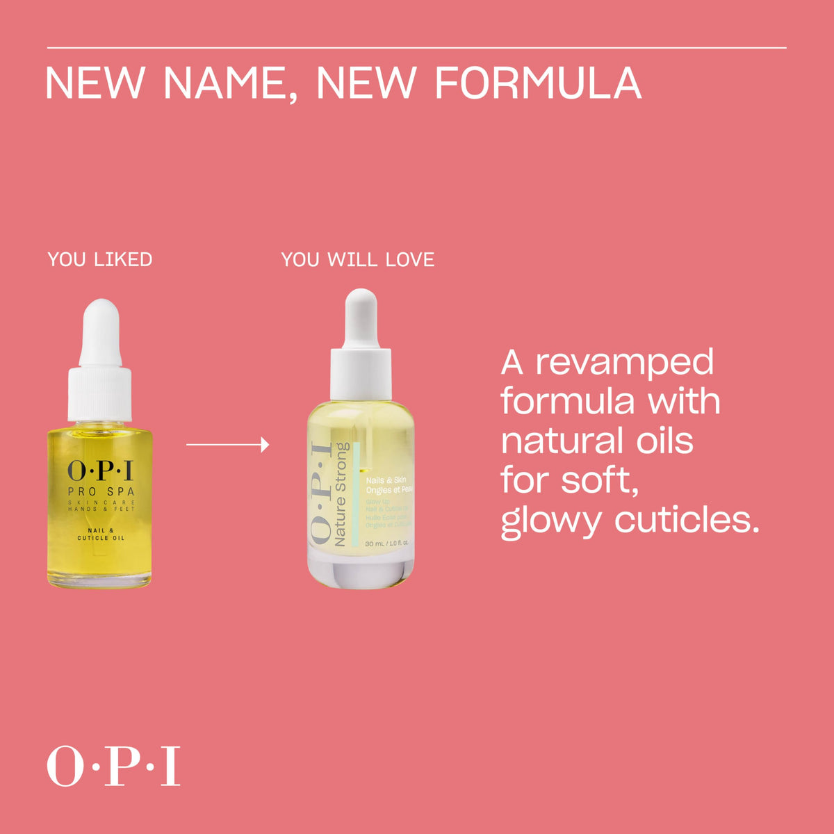 OPI ingredient display with vitamin E highlighting nourishing benefits