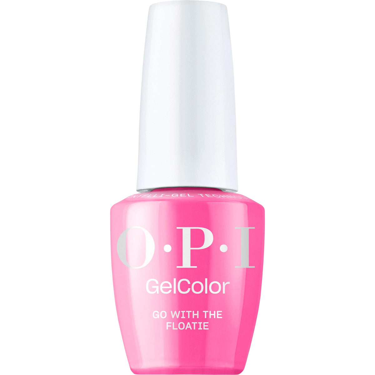 OPI bottle front view showing shade and glossy finish benefit