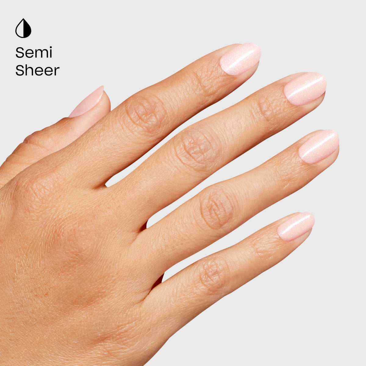 OPI Hear Me-ow on short nails showing natural, polished look