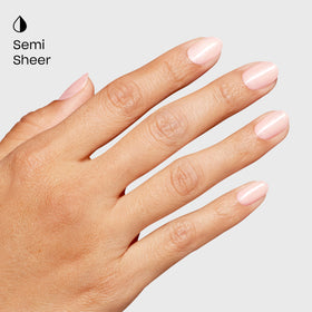 OPI Hear Me-ow on short nails showing natural, polished look