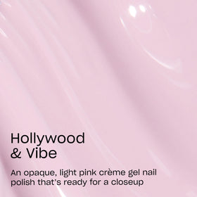 OPI Hollywood & Vibe brush stroke on white card showing smooth coverage and easy application benefit