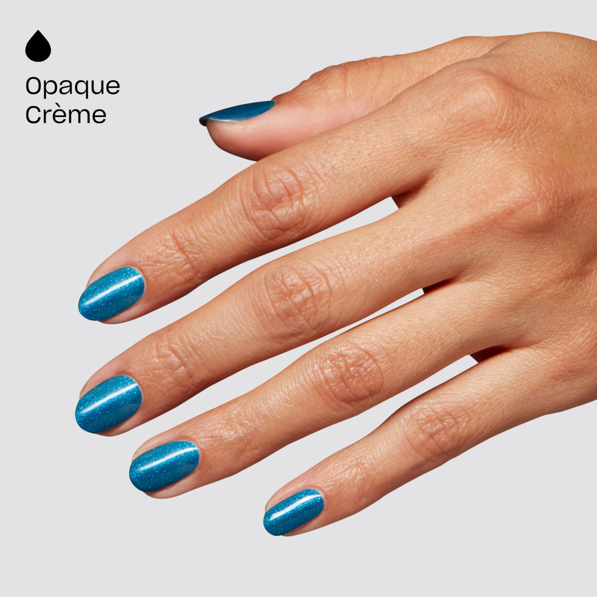 OPI I Sea You texture close-up revealing fine silver shimmer benefit