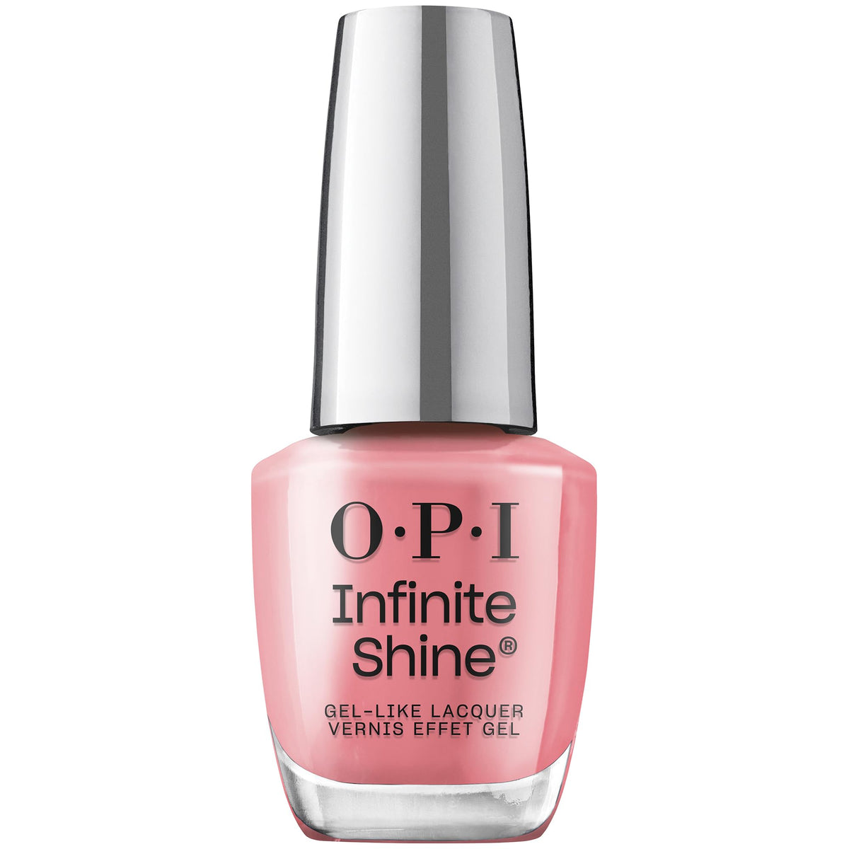 OPI bottle front packaging showing poppy pink color and glossy finish benefit