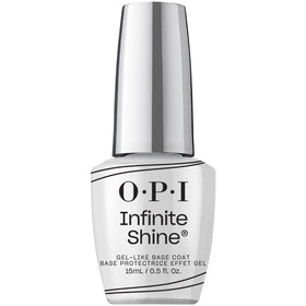 OPI Infinite Shine base coat front packaging showing glossy label and bottle benefit