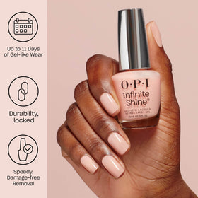 OPI Infinite Shine close-up shimmer texture highlighting reflective particles