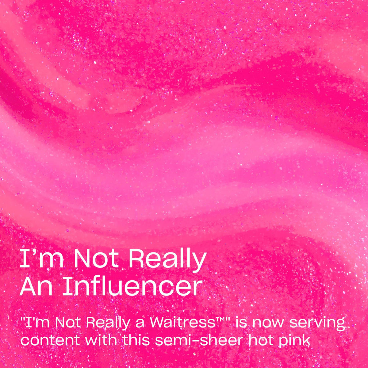 OPI brush stroke of hot-pink polish showing even application benefit