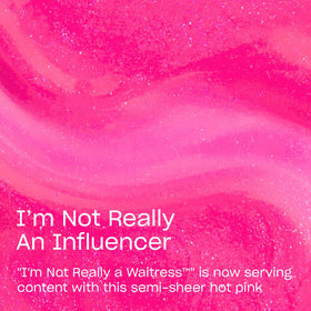 OPI brush stroke of hot-pink polish showing even application benefit
